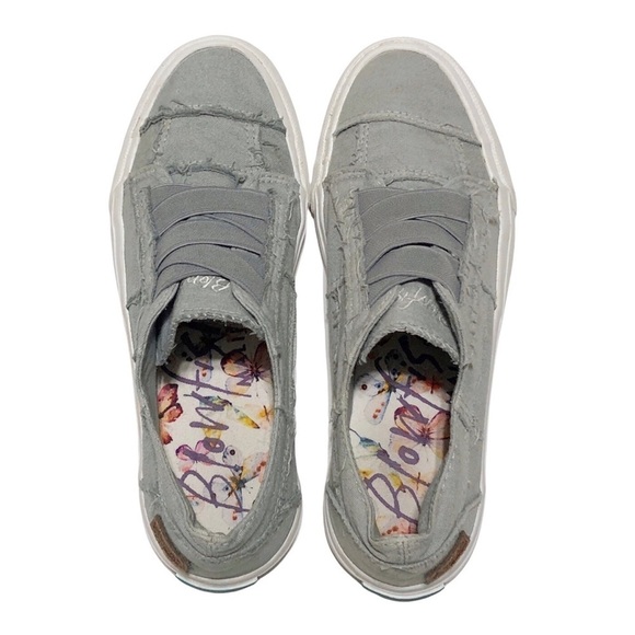 Blowfish Gray Distressed Canvas Sneakers - Picture 7 of 14